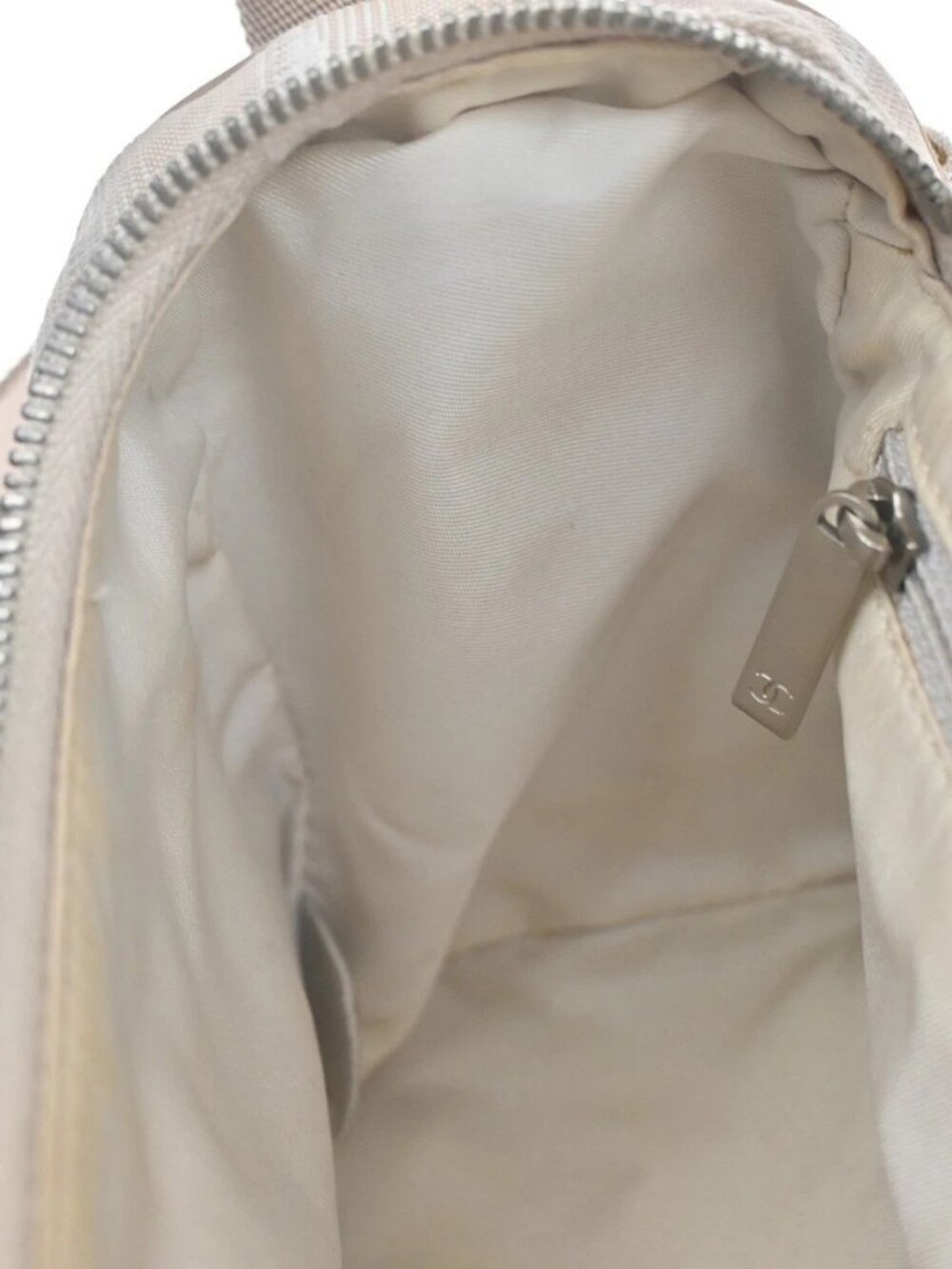 CHANEL CC New Travel Line Shoulder Bag Jacquard Canvas Leather BE SHW 62MA443 - Picture 12 of 16